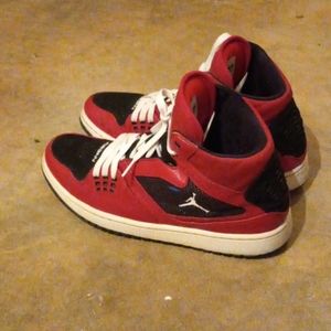Red retro Jordan's 10.5